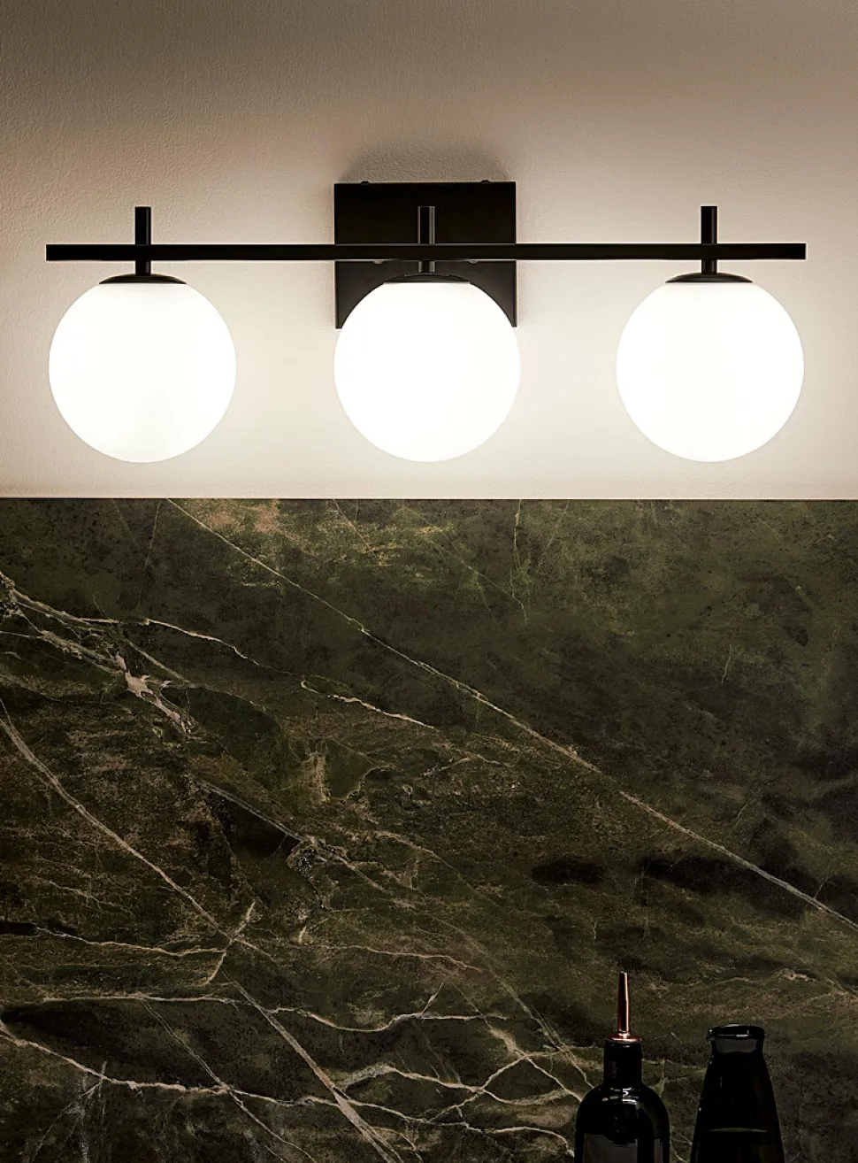 Frosted bubbles sconce