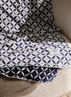 Geometric mosaic throw