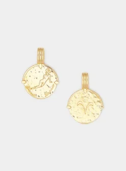Gold vermeil zodiac sign pendant necklace