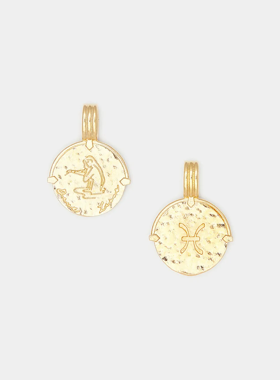 Gold vermeil zodiac sign pendant necklace