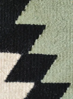 Green Arizona woven hallway rug
