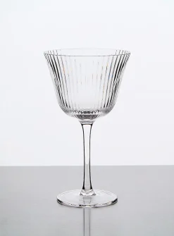 Grooves stem glass