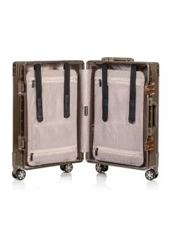 Hardside aluminum carry-on luggage