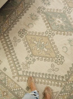 Iman ancient geometry handcrafted rug
