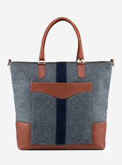Italian wool tote bag