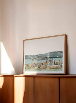 Kamouraska watercolour poster