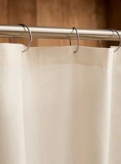 Lace frame shower curtain