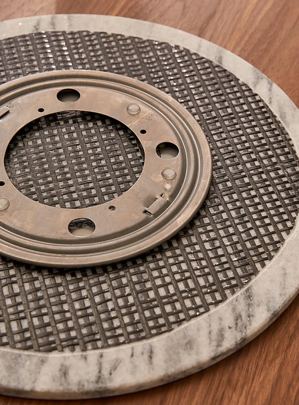 Large marble rotating tray