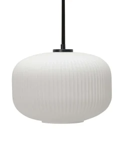 Large opaline lantern hanging lamp