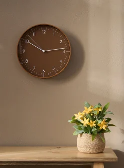 Latte round wall clock