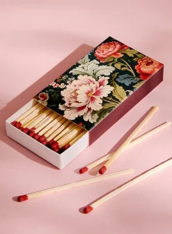 Lush flowers match holder