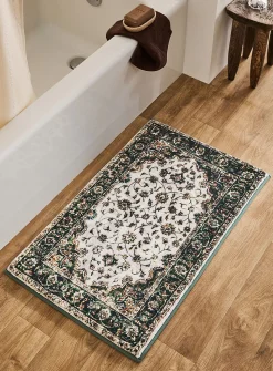 Lush garden memory foam bath mat