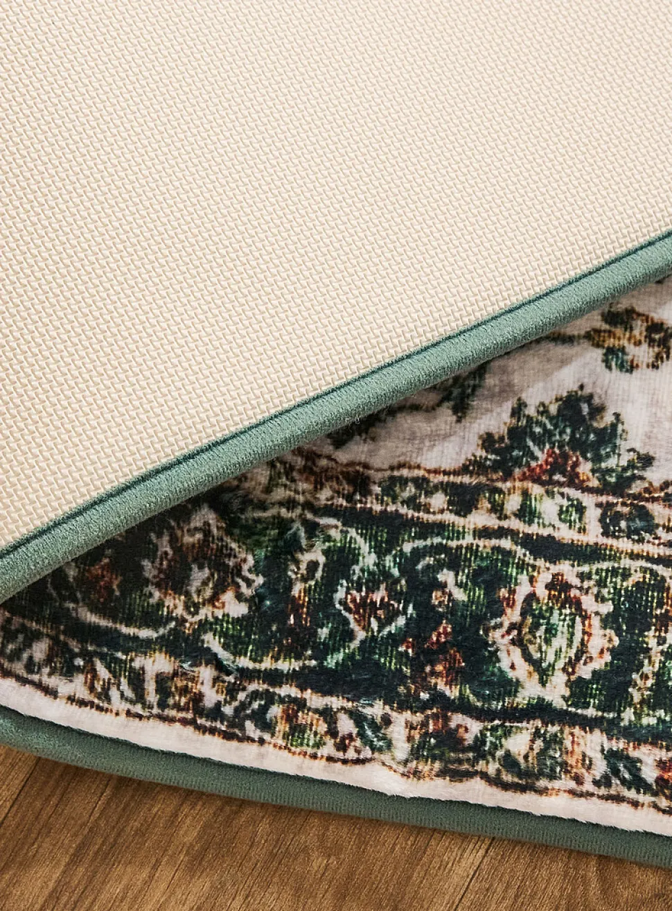 Lush garden memory foam bath mat