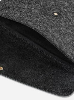 Merino wool laptop pouch