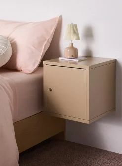 Metal wall-mounted storage cube