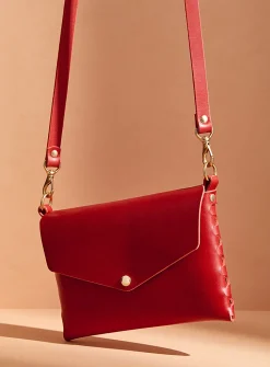 Mini leather clutch