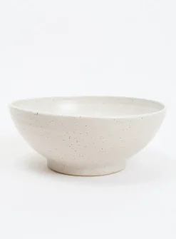Minimalist stoneware salad bowl