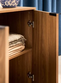 Minimalist two-door floor cabinet