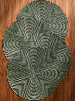 Monochrome braided placemats