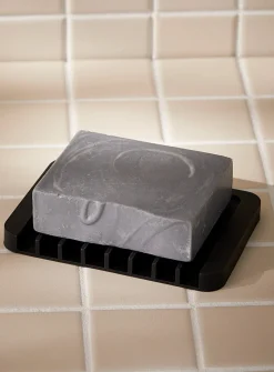 Monochrome silicone soap dish