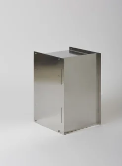 M01S raw aluminum side table