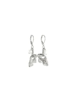 Muscida pewter and pearls earrings