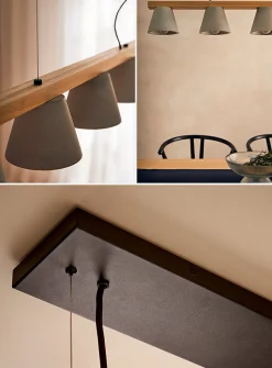 Natural hanging lamp
