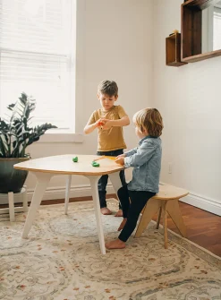 Natural wood children's table