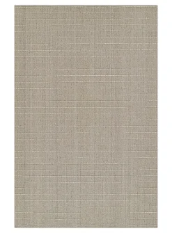 Oliver topstitched lines handcrafted rug