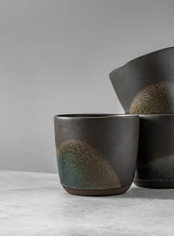 Ombre stoneware travel mug 10 oz.