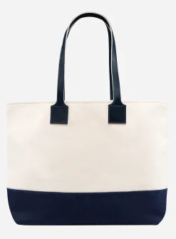 Organic cotton contrasting tote bag