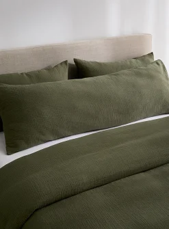 Organic cotton gauze body pillow sham