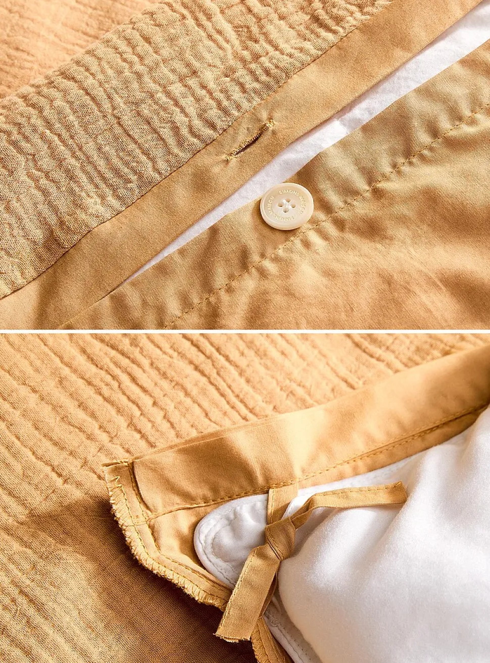 Organic cotton gauze duvet cover set