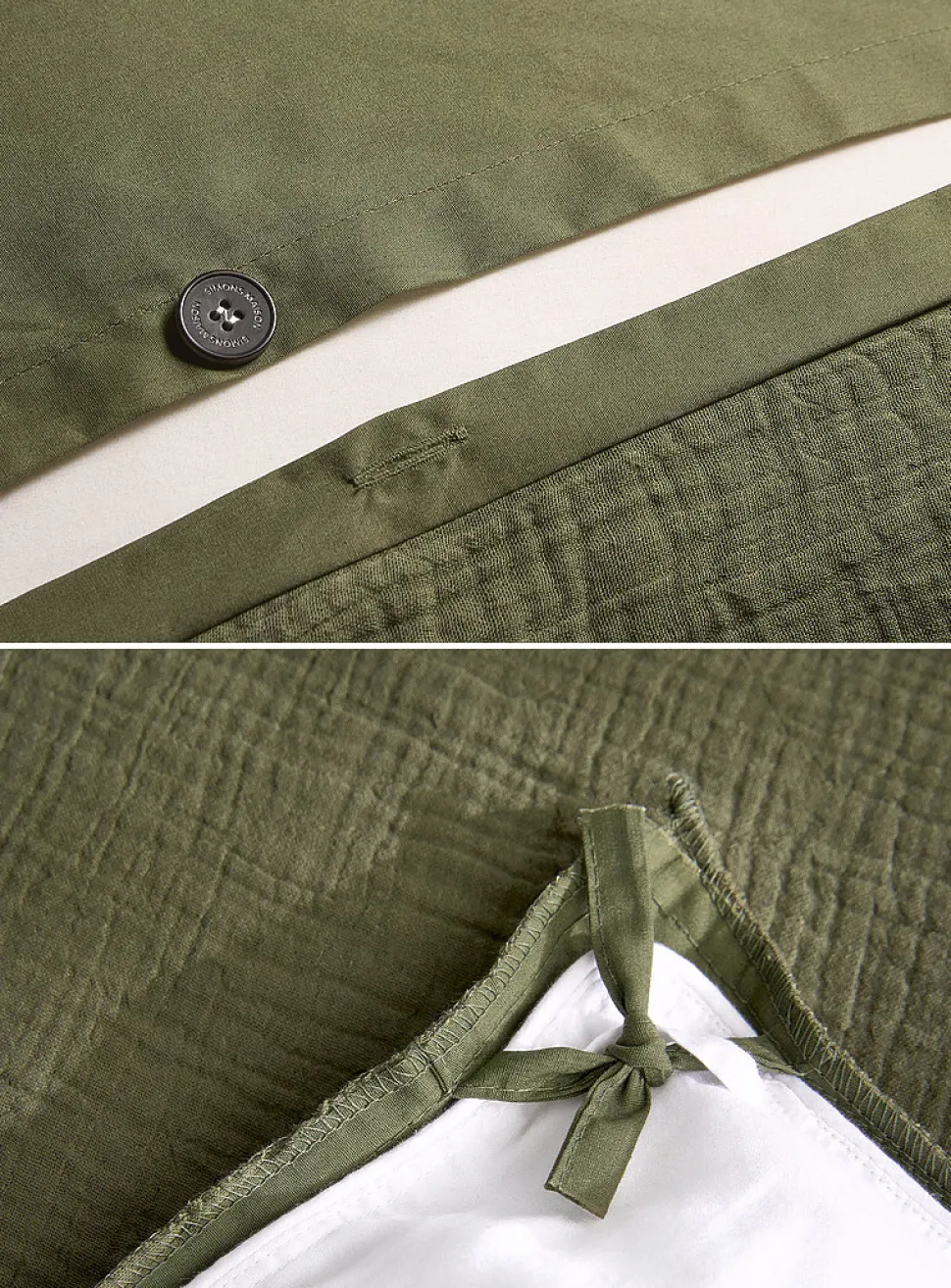 Organic cotton gauze duvet cover set