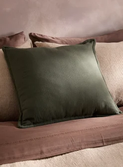 Organic cotton gauze removable-cover cushion