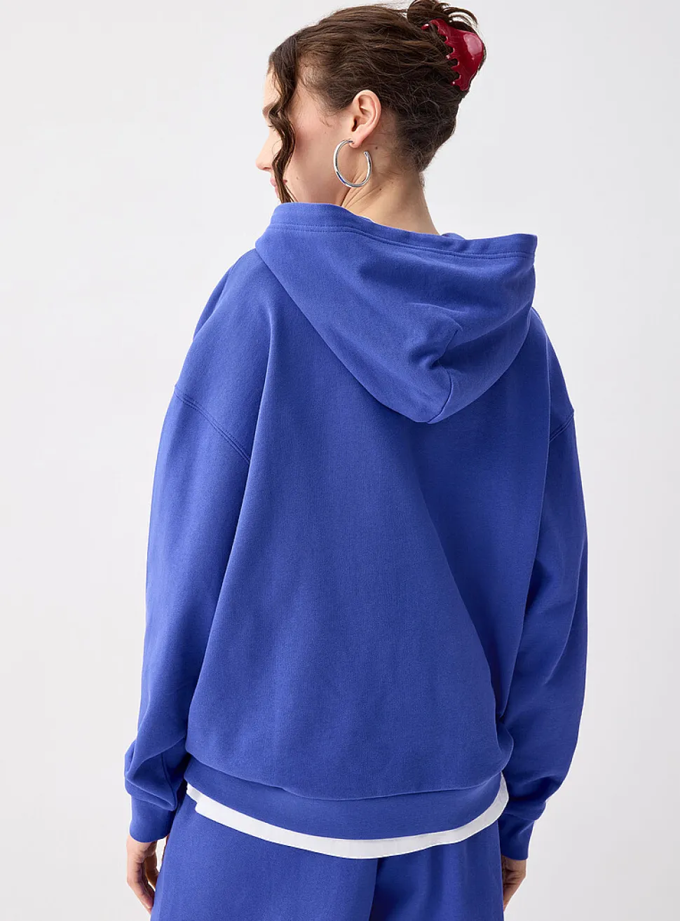 Oversized French terry hoodie