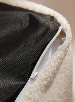 Oversized square pouf