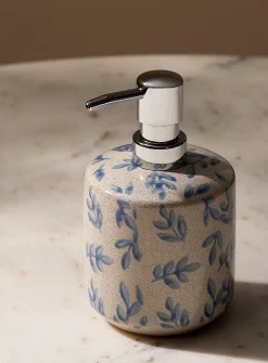 Painted leaves soap pump