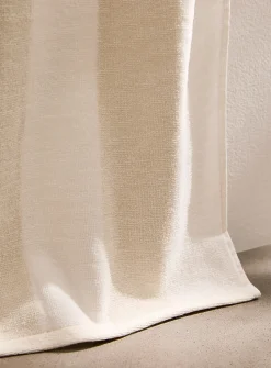 Parasol-stripe organic cotton beach towel