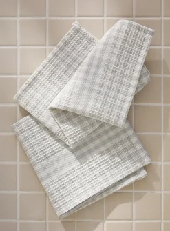Pastel gingham dishcloths