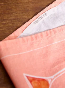 Patterned tea towel