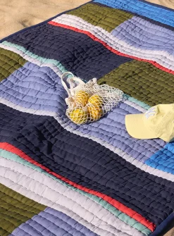 Pavilion colour blocks quilted blanket