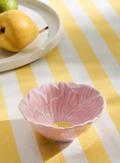 Pink flower pinch bowl