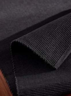 Plain ribbed table runner