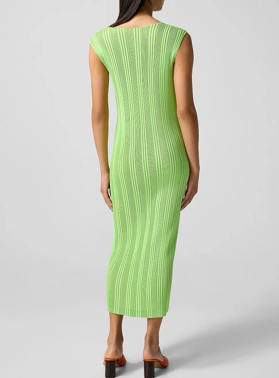 Pleats Please sleeveless midi dress