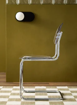 Polycarbonate and metal chairs