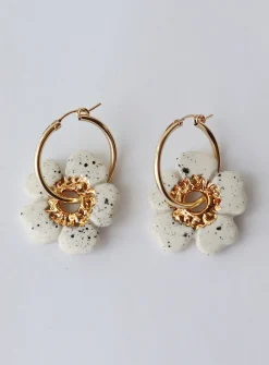 Poppy porcelain earrings