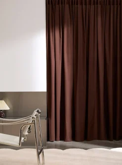 Pure cotton solid curtain