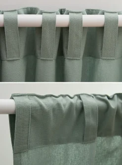 Pure cotton solid curtain