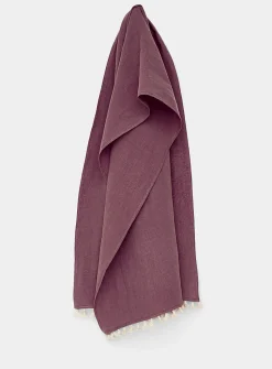 Pure linen and tassels shawl